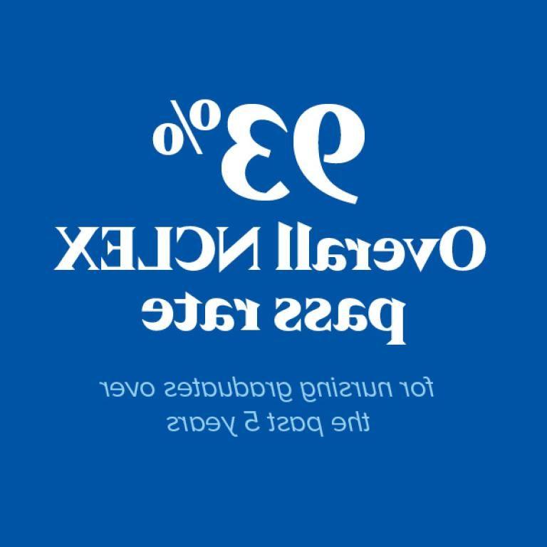 过去5年护理毕业生NCLEX通过率为93%